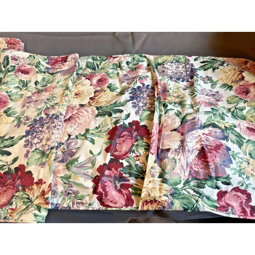 Vtg Lot Ralph Lauren ALLISON Floral 4 Pillowcases Window Valance‎ Shower Curtain
